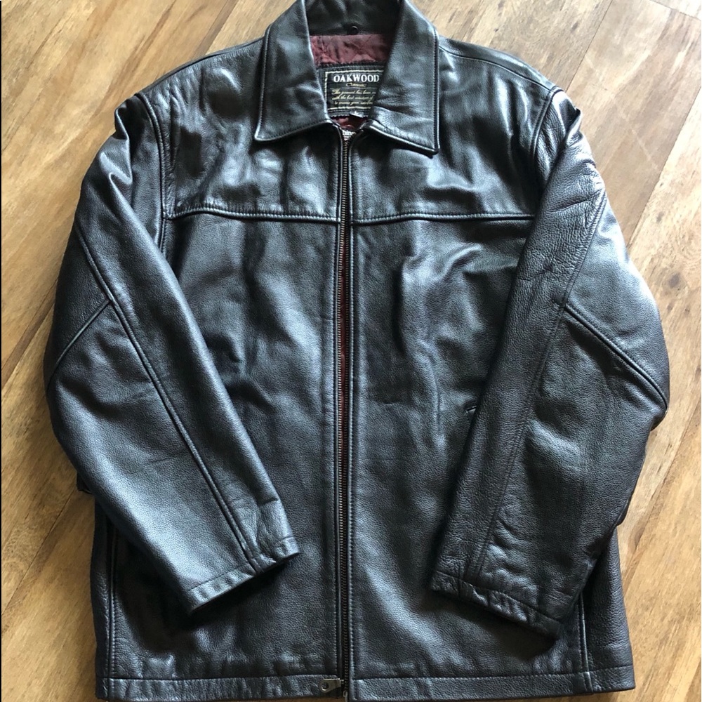 Black Leather Jacket w/ Thinsulate Lining